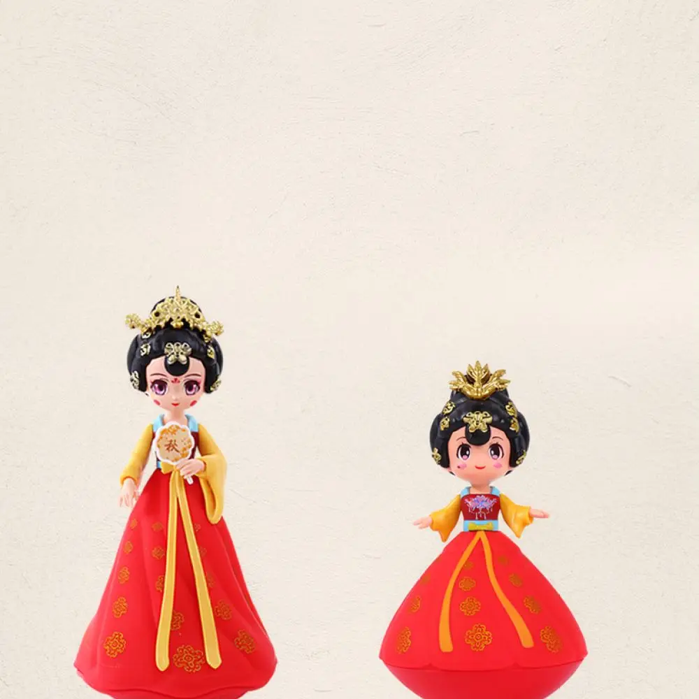 Chinese Tang Dynasty Roly Poly Doll Desktop Ornament Traditional Culture Figurine Creative Home Decor Desk Decoration Gift
