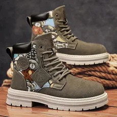 2024 High top Martin boots British style tooling biker shoes all match casual shoes Fashion shoes outdoor  sneakers