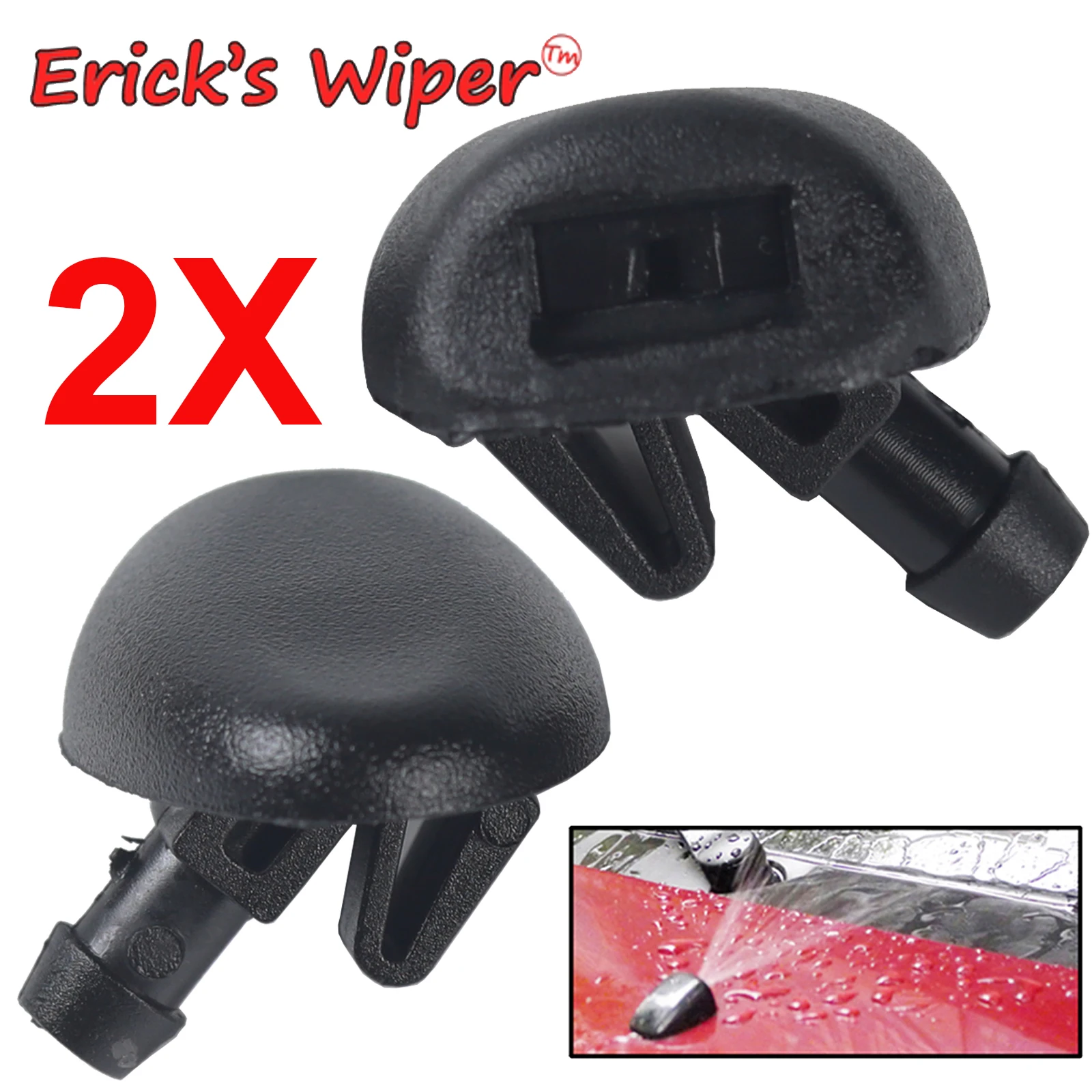 

Erick's Wiper 2Pcs Front Windshield Wiper Washer Jet Nozzle For Citroen C2 C5 6438J2 6438E6 6438AV 6438W2 6438Z1 Glass Sprayer