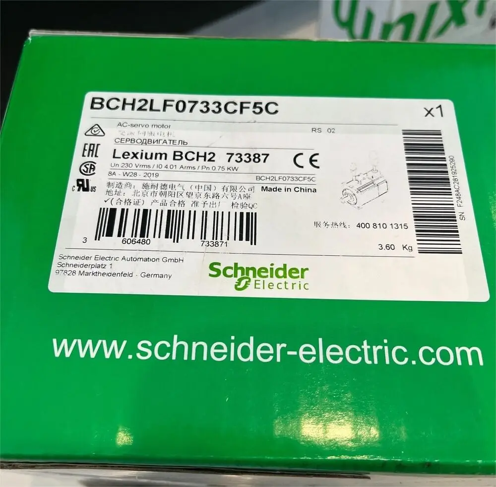 

SCHNEIDER BCH2LF0733CF5C AC SERVO MOTOR 0.75KW NEW IN BOX