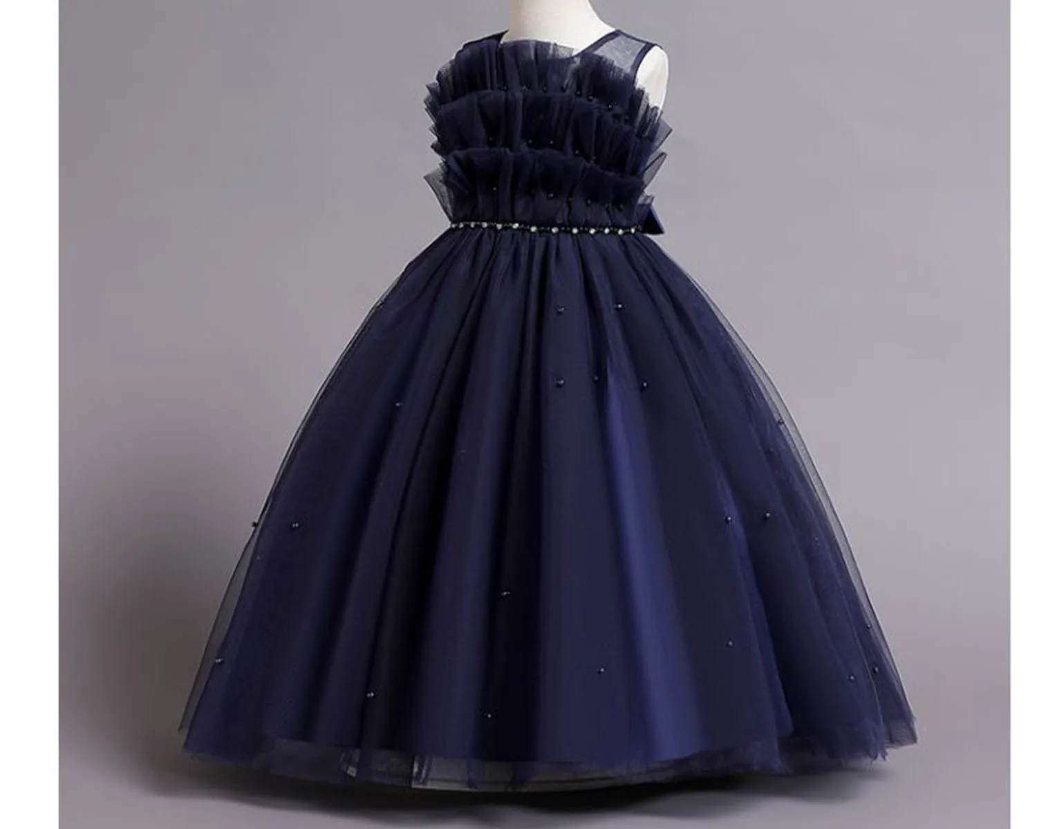 Princess Evening Dress for Girls Elegant Children's Prom Dress Kids' Fashion Clothing Suitable for Ages 4-12