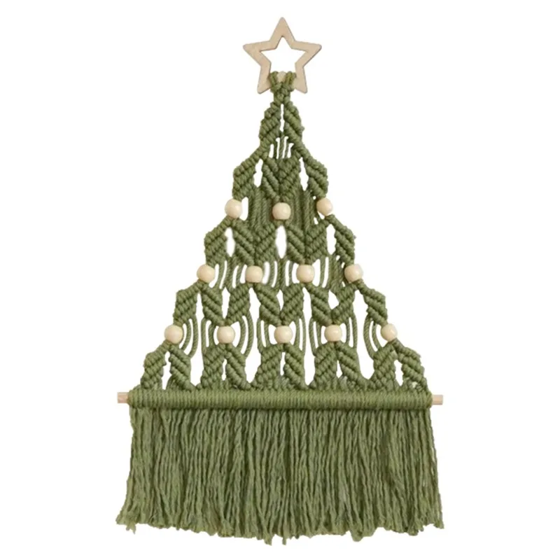 New Christmas decoration hand-woven tapestries, Christmas tree pendants, cotton rope material packs, new foreign trade sources