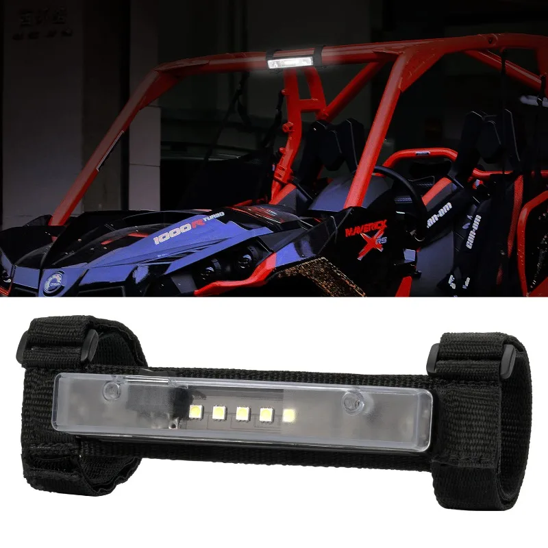 Para can-am maverick x3 barra de rolo universal luz led utv atv para polaris rzr 800 900 1000 xp turbo para cf moto escudo transparente
