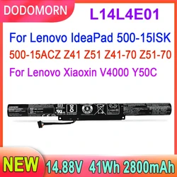 DODOMORN L14L4E01 Laptop Battery For Lenovo IdeaPad 500-15ISK 500-15ACZ Z41 Z51 Z41-70 Z51-70 For Xiaoxin V4000 Y50C V4000-ISE