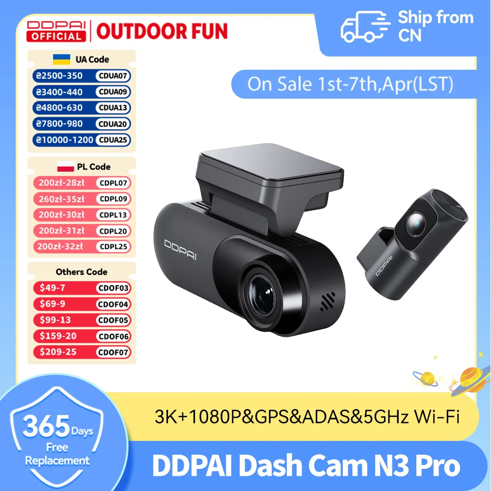 Ddpai Dash Camera M…