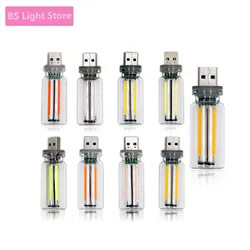 Ampoule LED Rétro Edison 0.3W 5V, 1 Pièce, Source d'Éclairage à Gradation, Wild d'Alimentation Mobile USB, Veilleuse, Banque d'Alimentation pour Ordinateur Portable