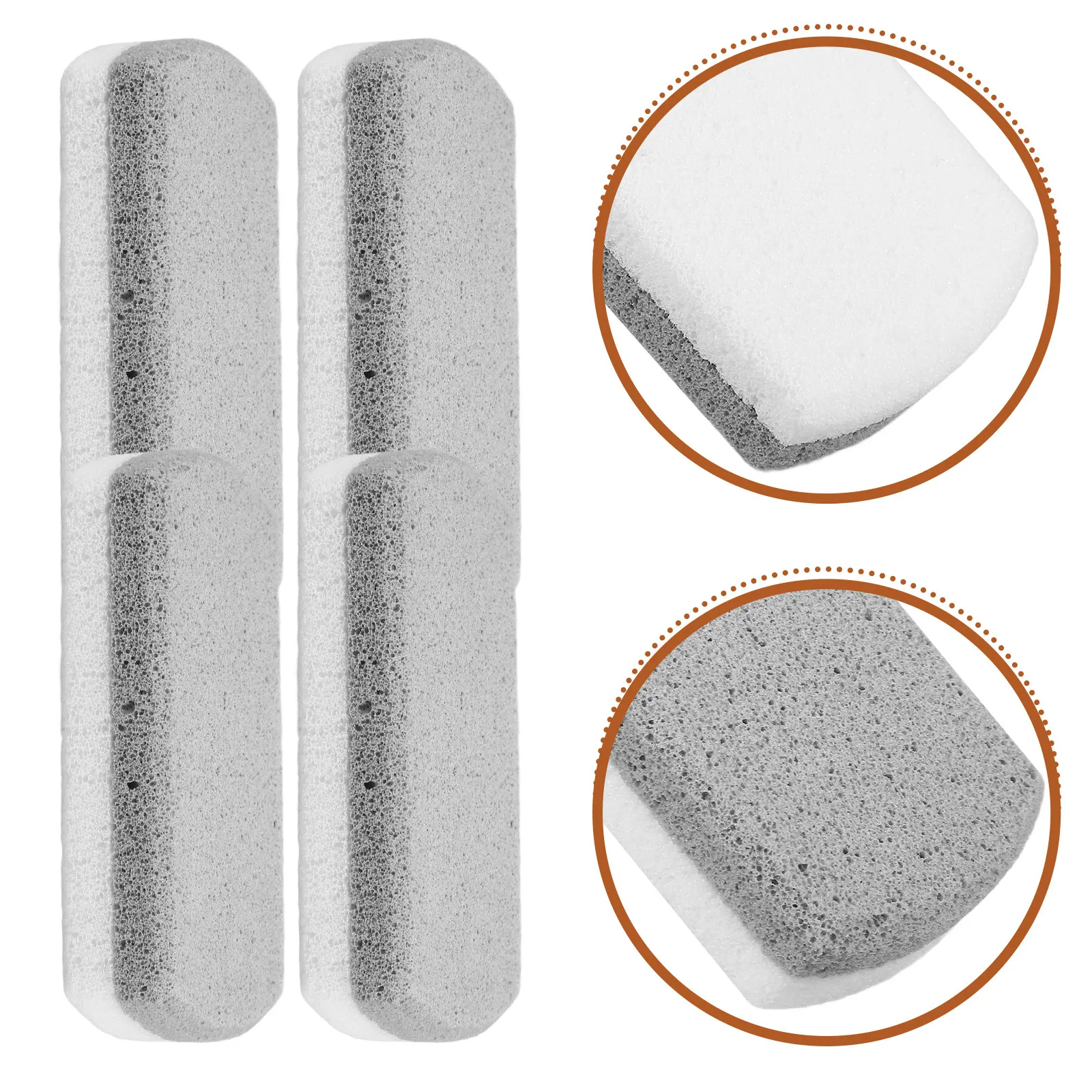 

4Pcs Foot File Dead Skin Remover Pedicure Tool for Hard Calluses Feet Smoothing Exfoliating Foot Scrub Stone Rough Skin Care