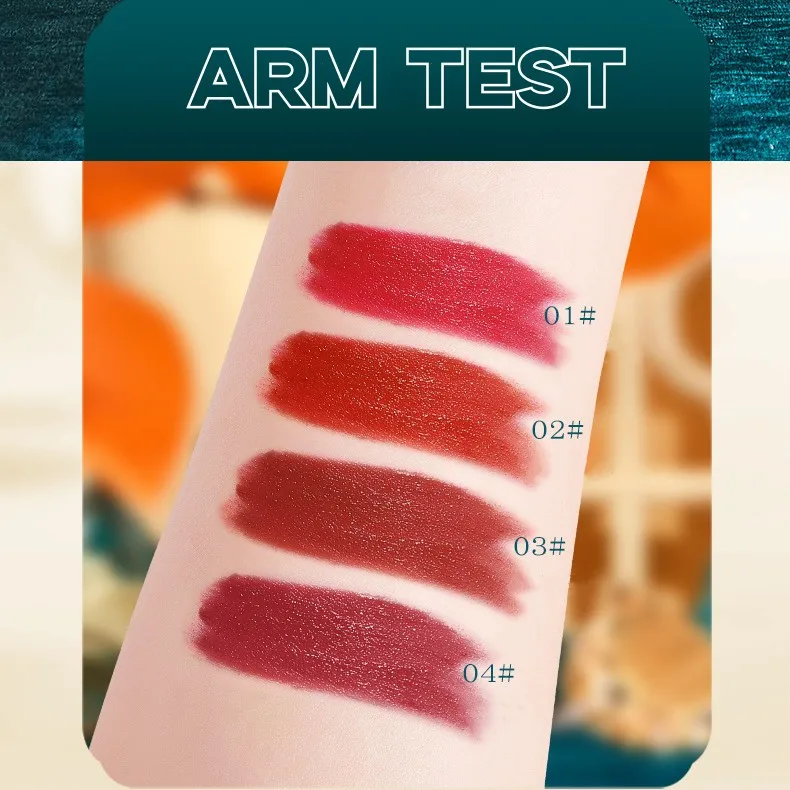 Retro Engraved Lipstick Chinese Red Engraved Velvet Mist Sense Moist Waterproof Non-Stick Cup Not Easy To Fade Lipstick Cosmetic