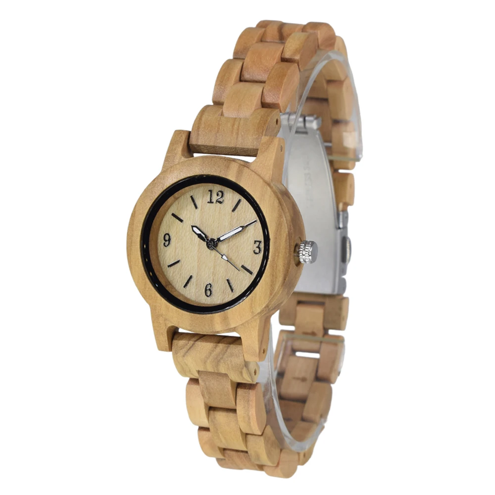 Natural Wooden Women Watches Watch Handmade Quartz Wood Watch  Unique Wristwatch for Women