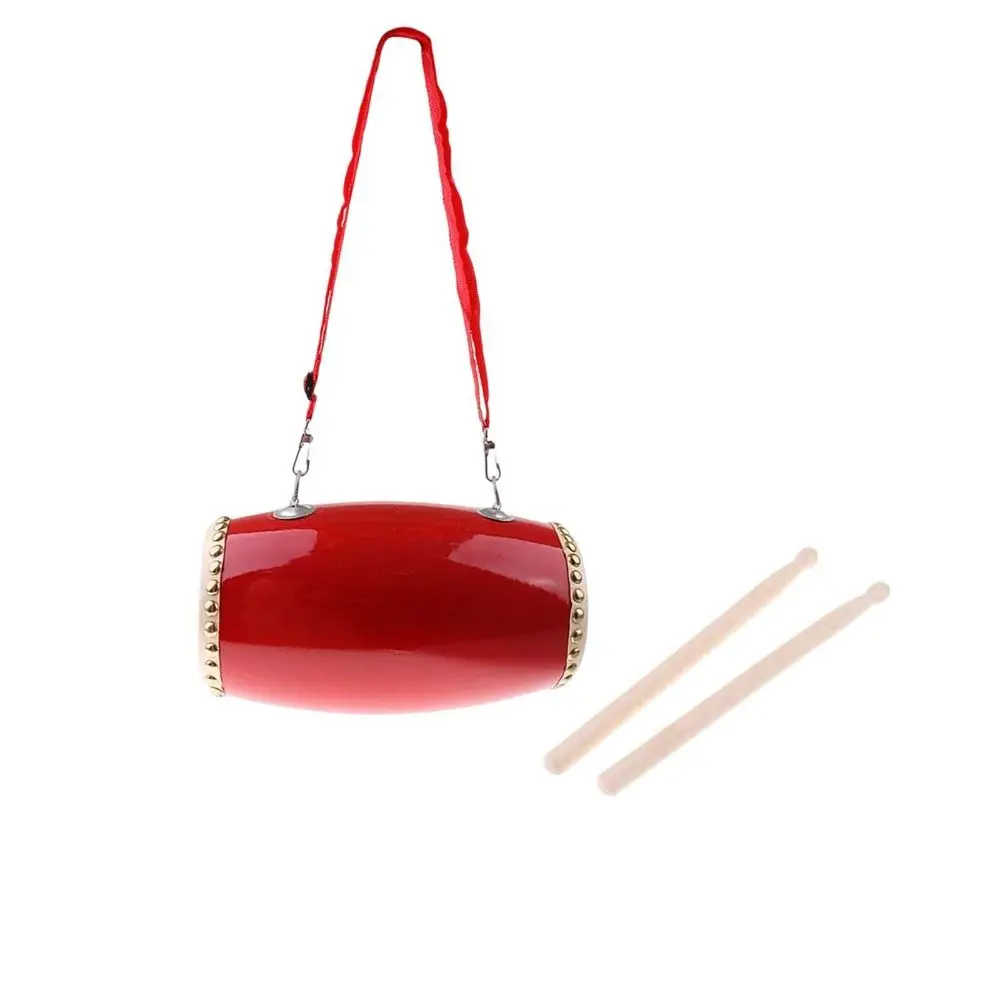 High-Grade Cowhide Traditional Waist Drum Wooden Percussion Musical Instrument Performance Instrument Drum Learning Instrument