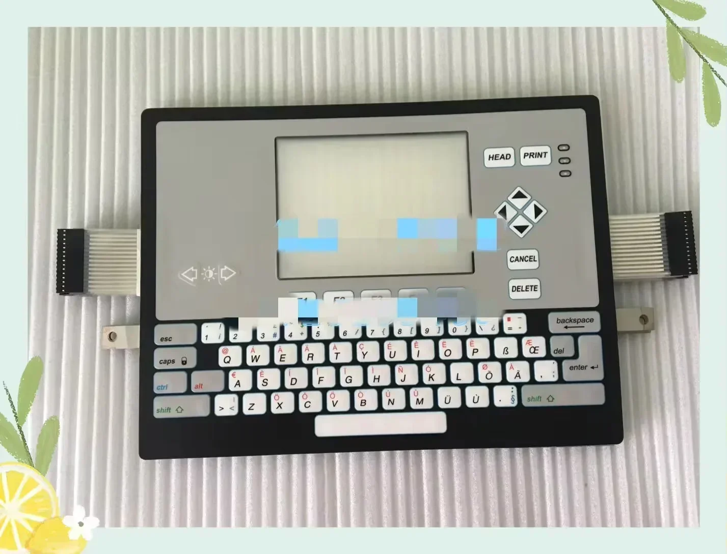 Para videojet 1510 teclado filme codificador acessórios da impressora nova placa de botão