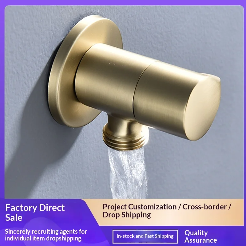 

Bathroom angle valve three-way faucet toilet washbasin toilet angle valve quick-opening water stop angle valve household