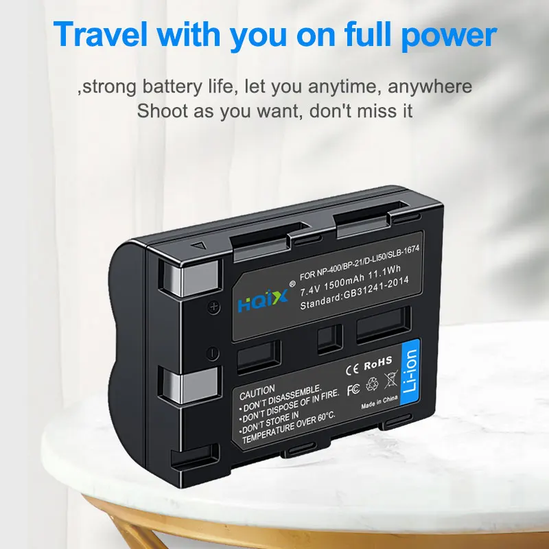 

HQIX for MINOLTA DIMAGE A1 Camera NP-400 Dual Charger Battery