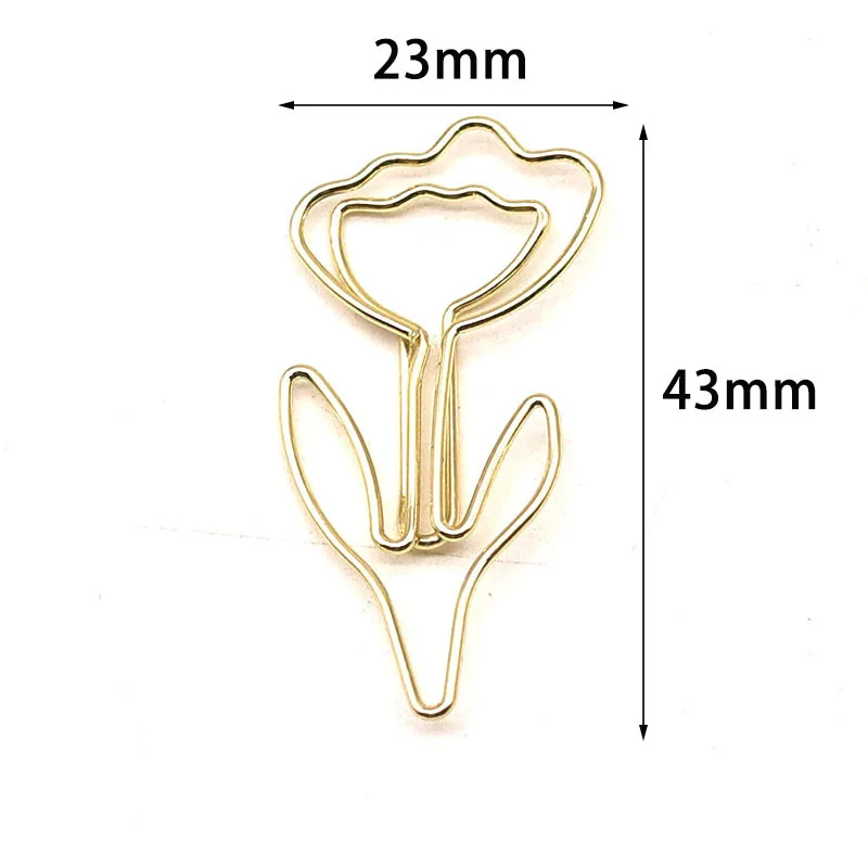 20 قطعة مشبك ورق على شكل زهرة ملونة مشبك ورق ملون مكتب القرطاسية المدرسية المعادن المرجعية حامل القرطاسية دبابيس الورق