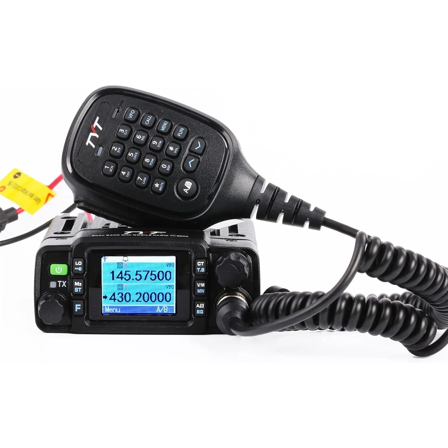 Rádio Amador Mini TYT TH-8600 IP67 à Prova d'Água 25W Dual Band VHF UHF 2m 70cm Transceptor Móvel Veicular com Cabo de Programação DTMF Tone