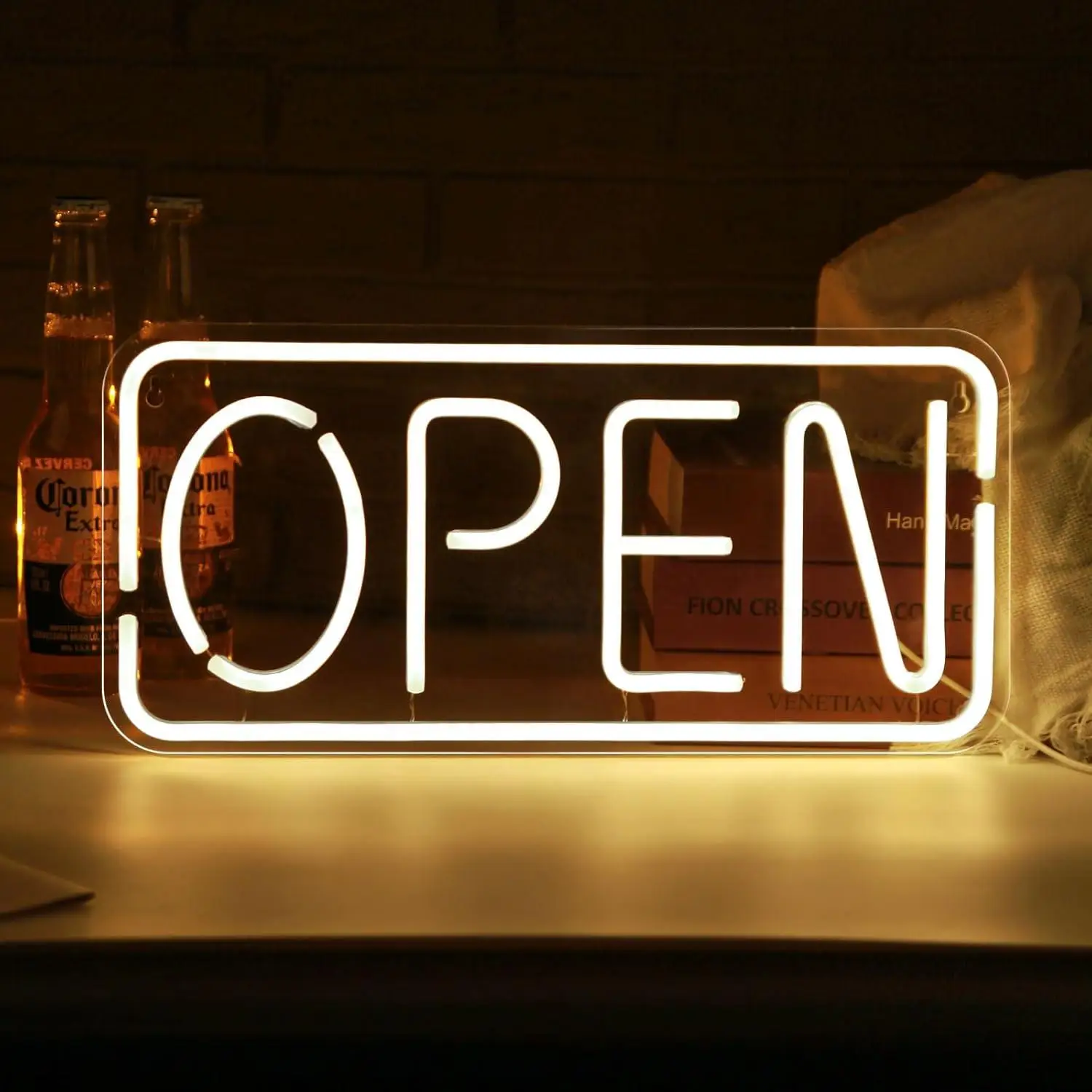 

Open Neon Sign Advertisement Board Office Decor for Business Wall Open Led Light Signs for Office Store Restaurant Bar Cafe Spa