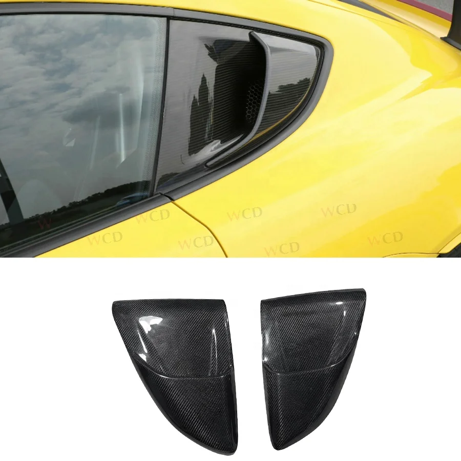 GT 4RS Style Carbon Fiber Side Window Trim Cover For Porsche 718 Boxster Cayman 986 2016-2023 Rear Side Window Cover Trim