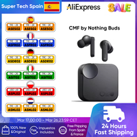 Global Verison CMF by Nothing Buds with 42dB ANC Active Noise Cancellation with Transparency Mode IP54 Bluetooth 5.3