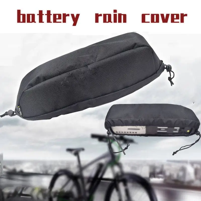 Battery Rain Cover,Electric Bike Battery Cover Waterproof Dustproof Anti Mud Lithium Battery Protection Bag Bicycle Anti Mud