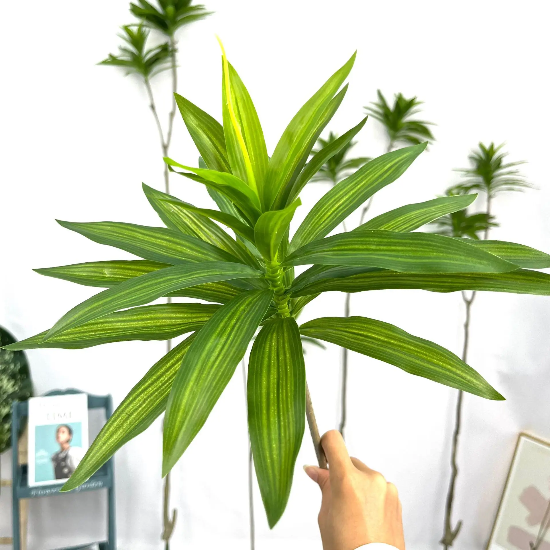 80 cm Artificial Plants Lily Bamboo Green False Large Branch Tree Tropics Living Room Outdoor Garden Bedroom Home Decoration