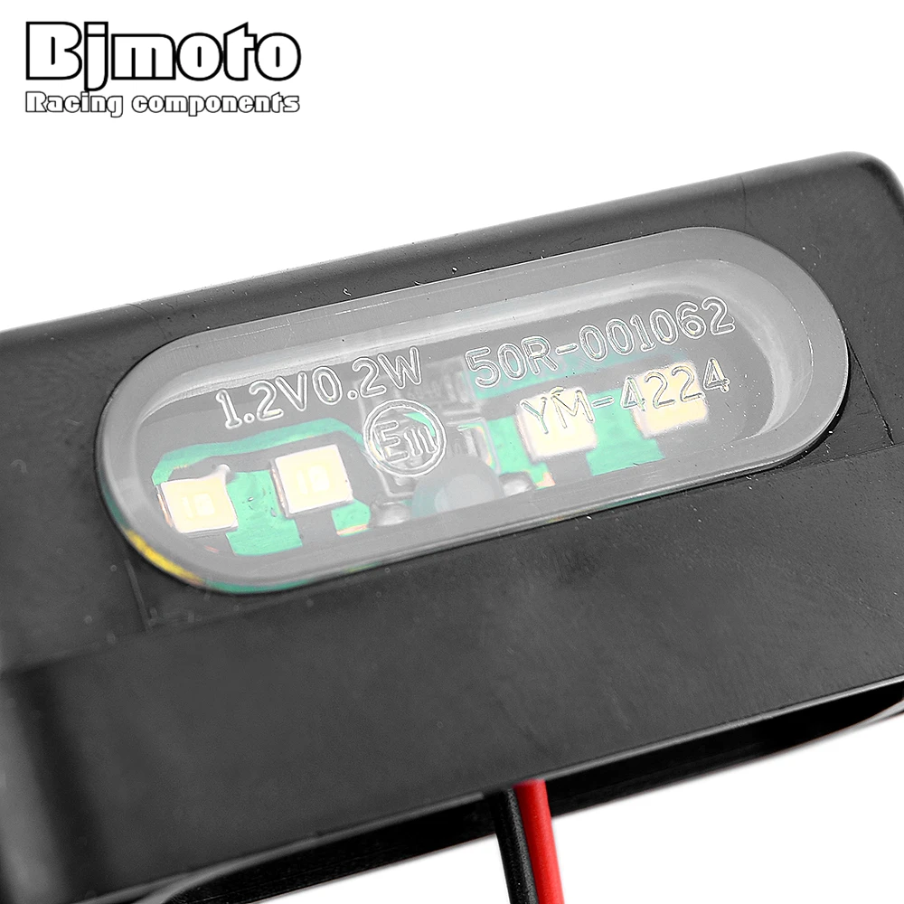 4 LED Motorcycle Universal Tail Brake Rear License Plate Light with Emark 12V  For Kawasaki Yamaha Honda DUCATI Aprilia