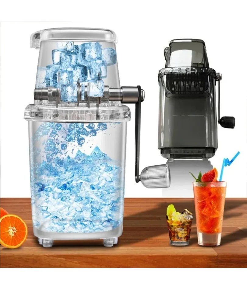 Multi-função para casa barra de cozinha portátil mão raspada máquina de gelo transparente liquidificadores de gelo ferramentas manual triturador de gelo