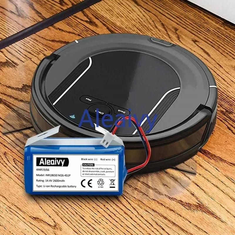 Batería Shark RVBAT850 de repuesto de 14,4 v y 2600mAh para aspiradoras robot Shark-Ion R75, R85, RV850, S87, RV751, RV761,