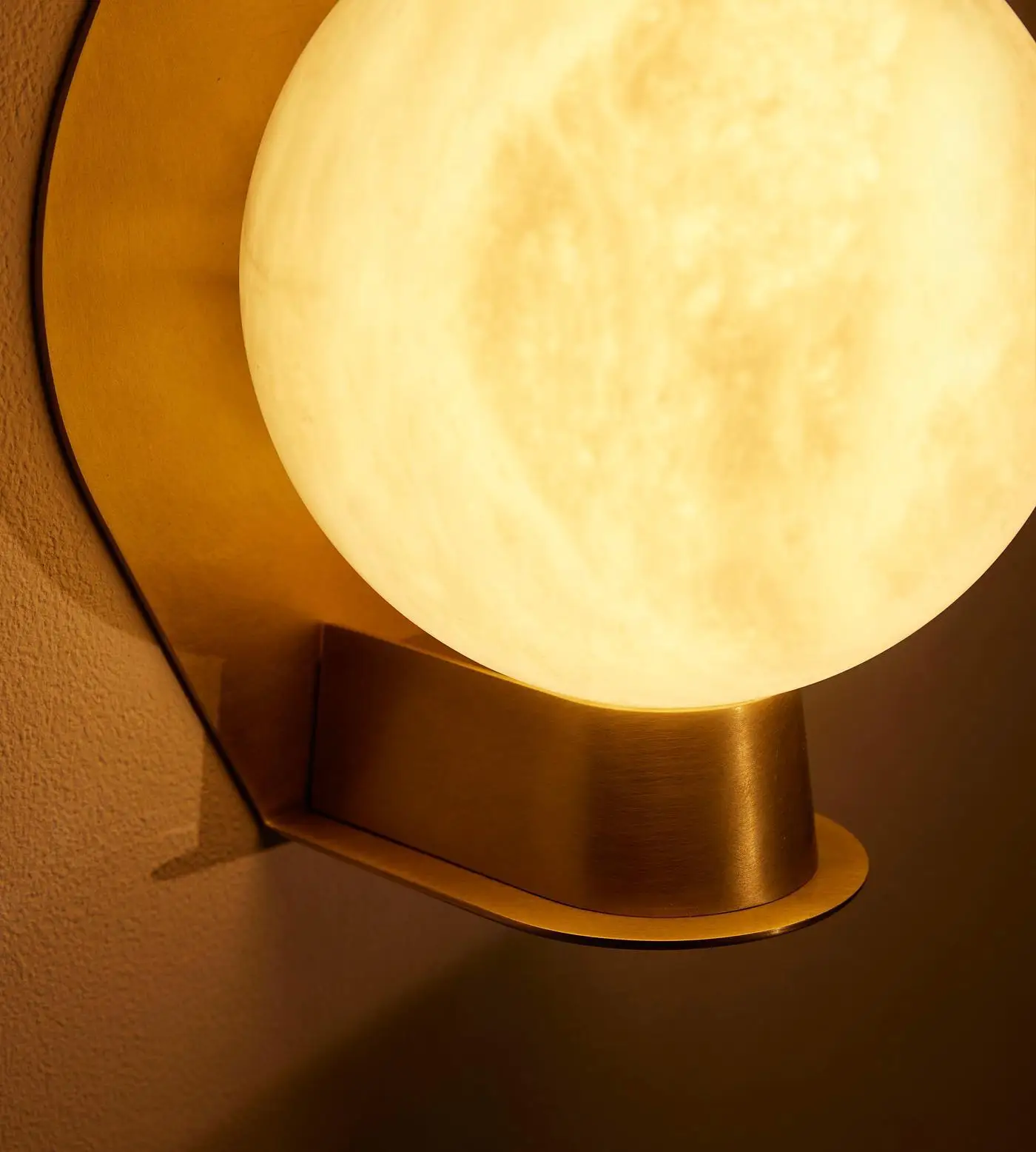 Lampada da parete postmoderna americana retrò minimalista leggera di lusso in marmo camera da letto casa privata villa