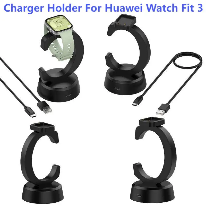 Stand Ladestation für Huawei Uhr fit 3 Ladegerät Halter Smartwatch USB Ladekabel Magnet Ladegerät Adapter Huawei Band 8