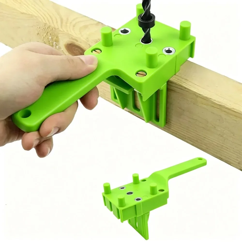 Practical Hand‑held Dowel Jig Hole Puncher Wood Board Drilling Guide Locator DIY Carpenter Woodworking Positioning Tool