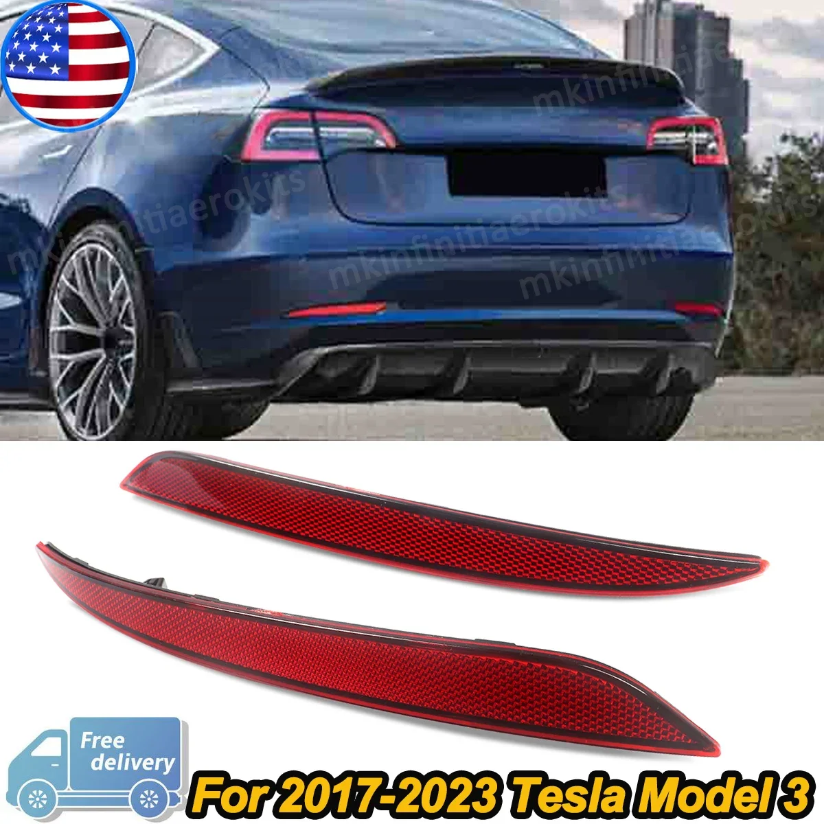 

Задний бампер для Tesla Model 3