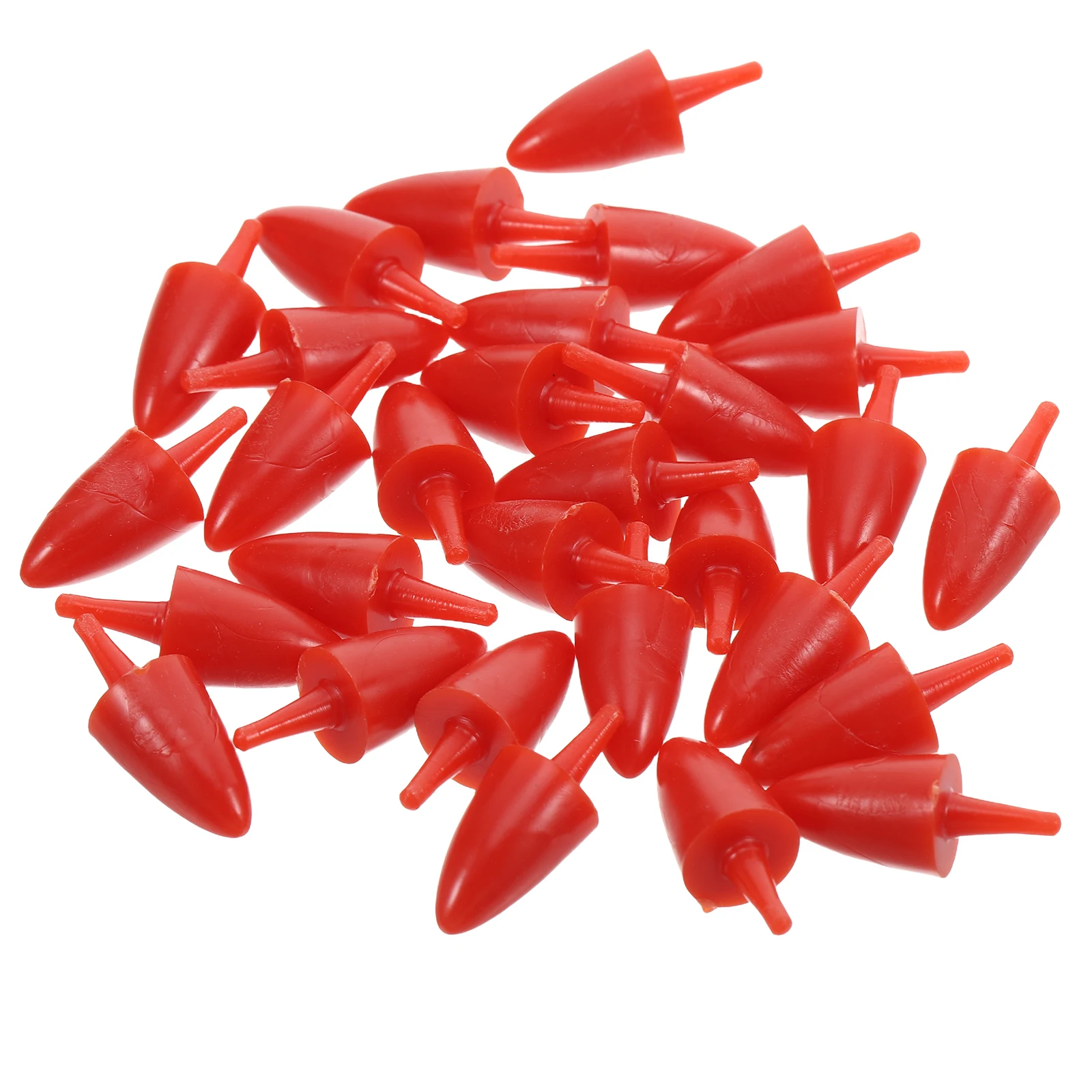

100 Pcs Snowman Nose Toy Craft Carrot for Crafts Red Diy Mini Kit Pvc Costume Carrots