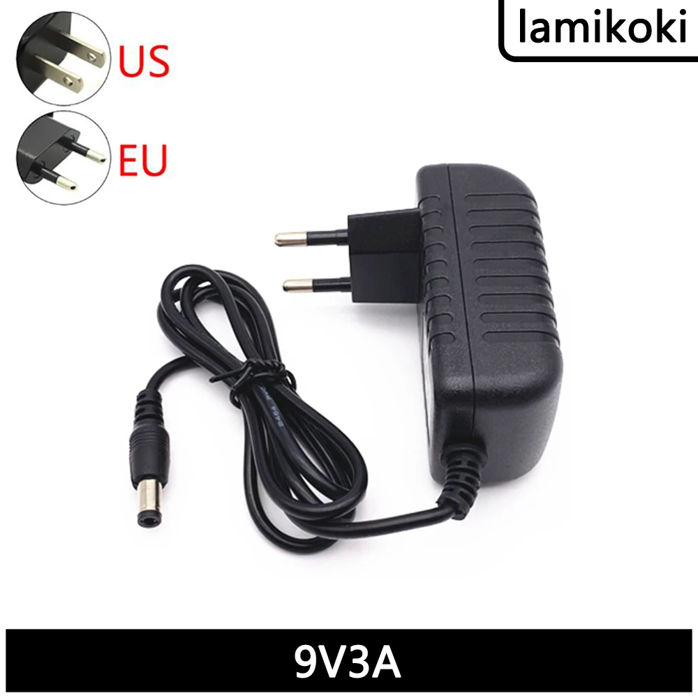 Manufacturers Supply European Regulation 9V 3A 9V 3000ma Switching Power Adapter Full Power Power Adapter Round Head Plug