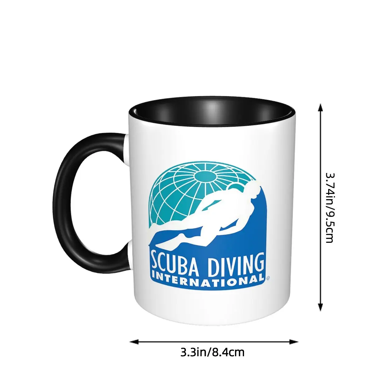 Scuba Diving International SDI Official Logo Mug Funny Ceramic Coffee Cups Tea Mugs Milk Cup Drinkware Gifts for Woman Man