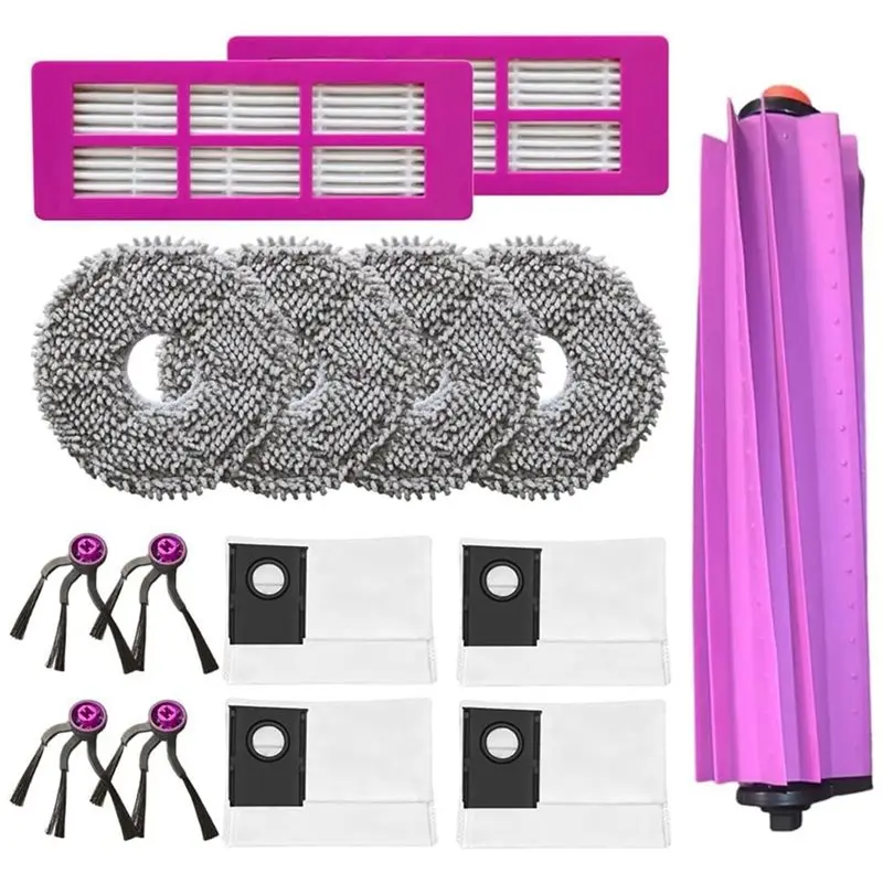 

РАСПРОДАЖА К РАМАДАНУ: Основная и боковые щетки, салфетки для уборки, фильтры, мешки для сбора пыли (15 шт.) для робота-пылесоса Eureka J15 Evo Ultra с функцией самоочистки