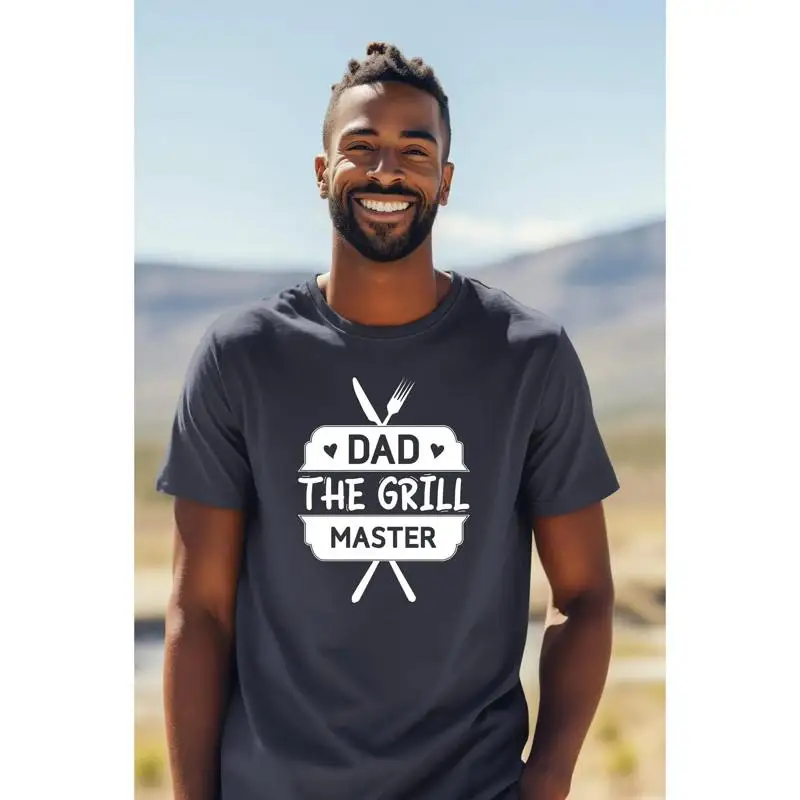 Dad The Grill Master T Shirt Dad'S Bbq Meat Lover Cooking
