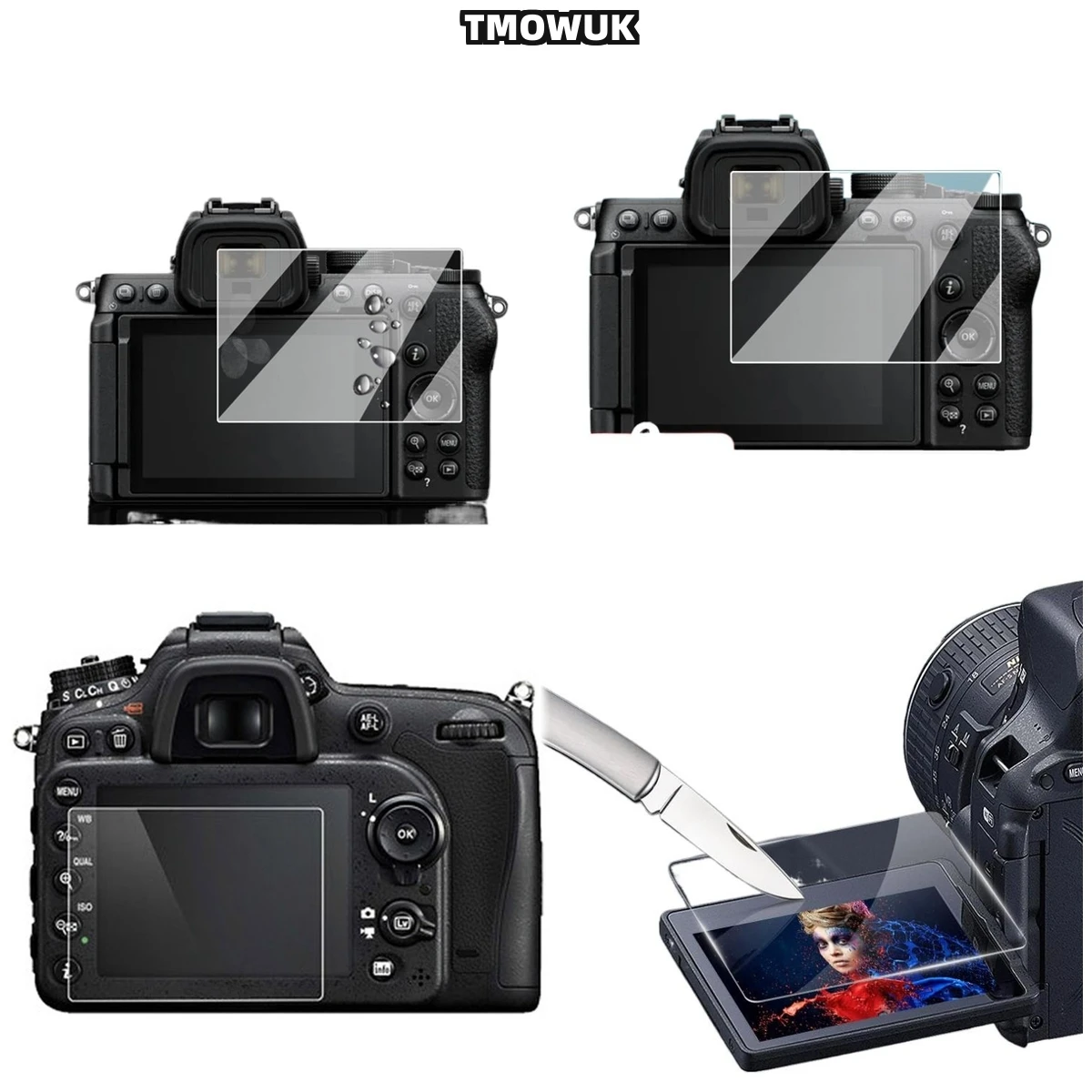 

For Nikon Z50 9H Hardness Tempered Glass Screen Protector HD Clear Anti-Scratch Anti-Fingerprint LCD Film.