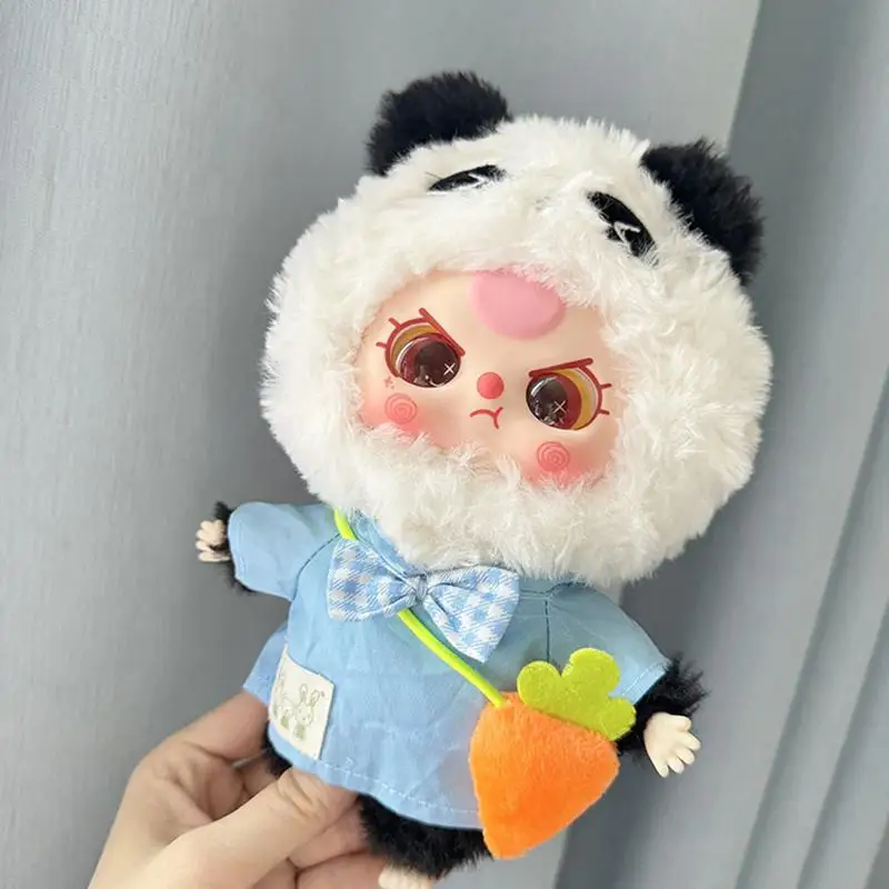 20cm Plush Doll Clothes Costumes For 7Inch Doll With Colorful Blue Kindergarten Style Cute Fruit Bag Doll Outfits Pretend Play