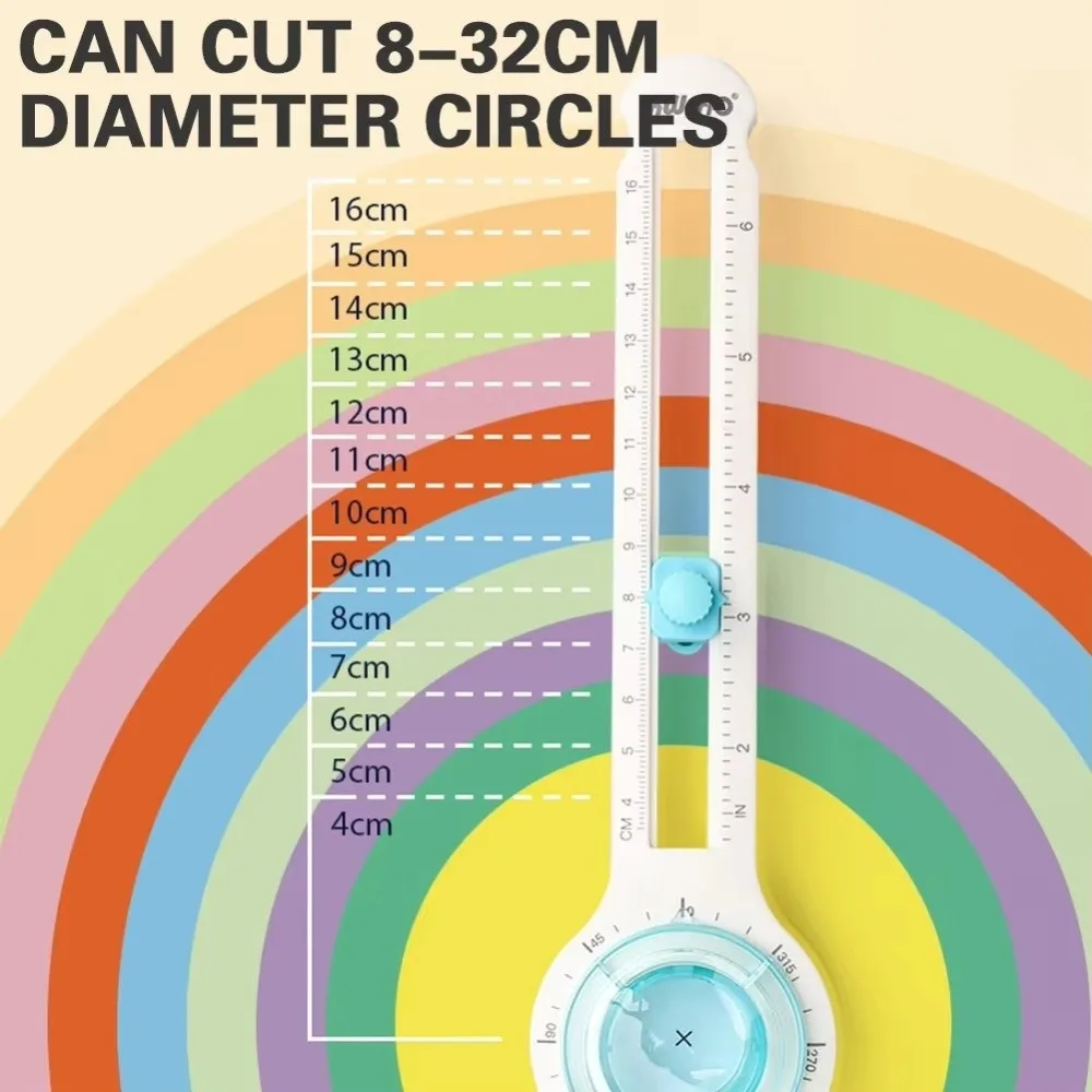 جديد 360 درجة دائم ورقة المتقلب المنزل لتقوم بها بنفسك متعددة الوظائف مقياس دائري أداة دائرة دوارة الدورية البوصلة أداة القطع #4
