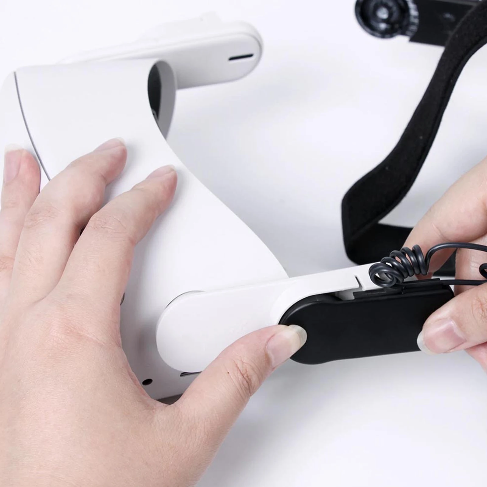 

Head-mounted Connector Band VR Strap Accessories Earphone Audio Headset Headband Adapter Abs