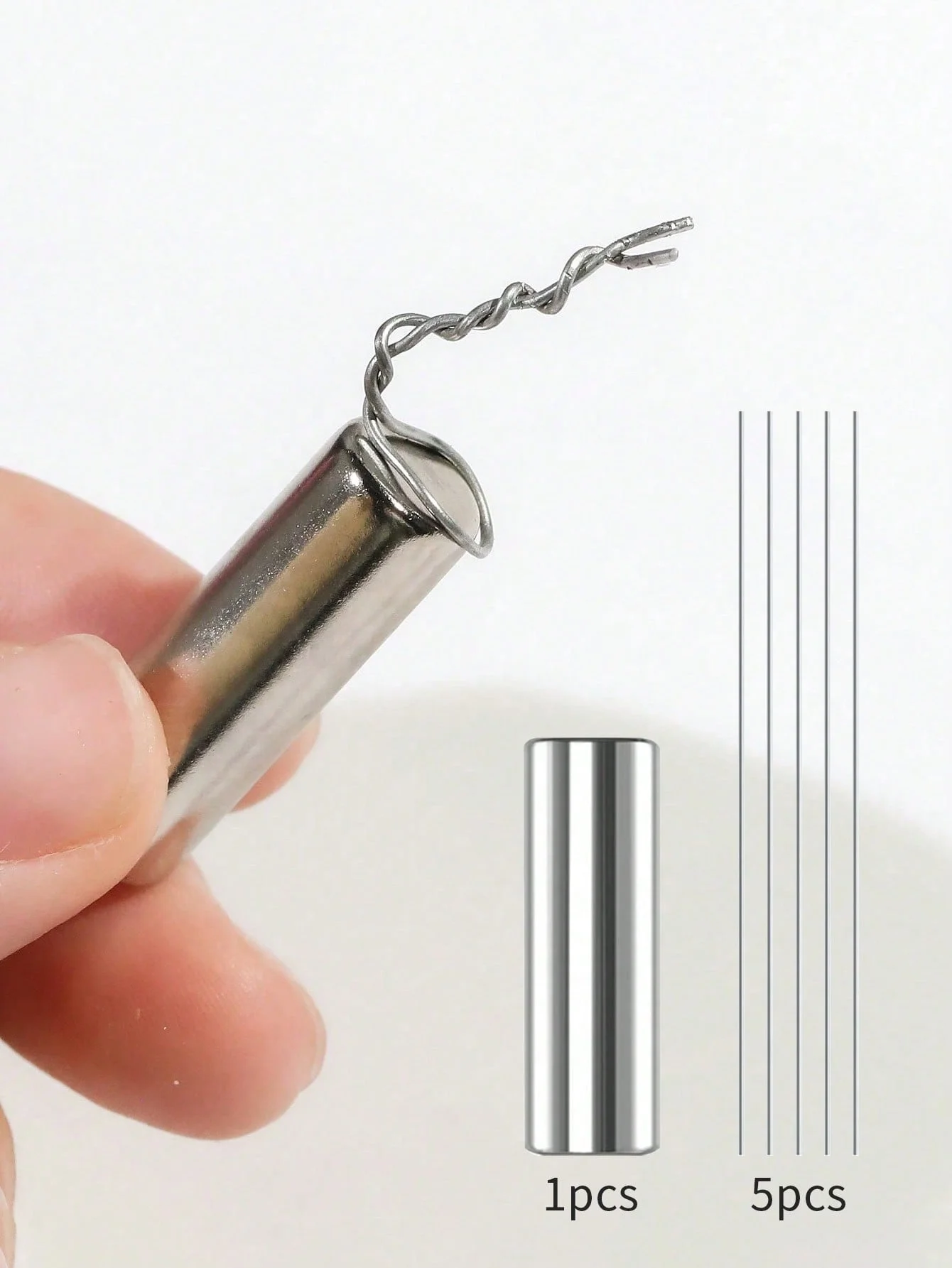 6Pcs Cat Eye Gel Nail Art Magnet Tool Set - Cylindrical Super Strong Magnetic Pen And DIY Design Different Shape Iron Wire For D
