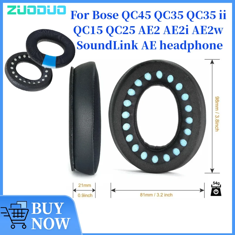 

ZUODUO Coolig Gel Ear pads Replacement for Bose QC45 QC35 QC35 ii QC15 QC25 AE2 AE2i AE2w SoundLink AE Headsets
