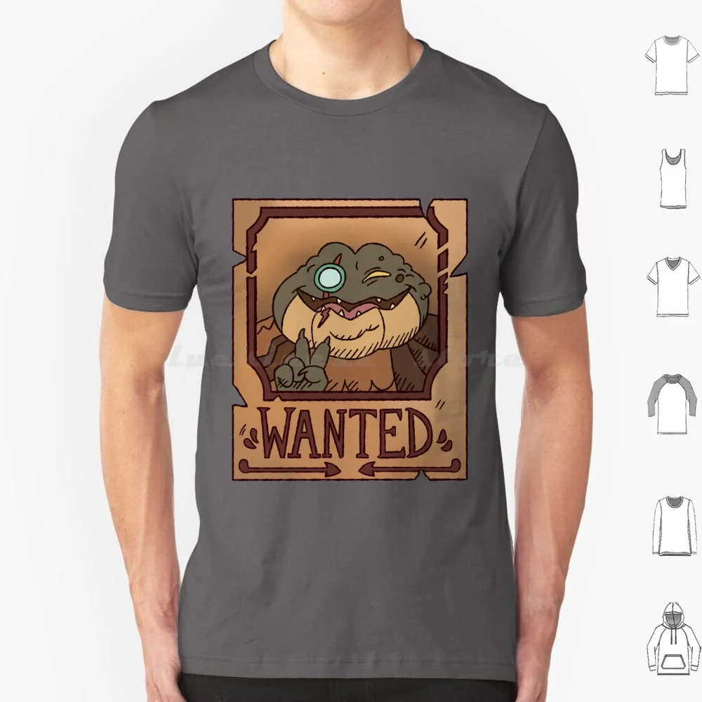 Captain Grime Wanted T Shirt 6Xl Cotton Cool Tee Captain Grime Wanted Sign Paper Amphibia Toad Frog Evil