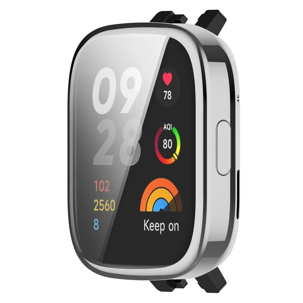 TPU Case for Redmi Watch 3 Watch3 Pro Soft Electroplating Screen Protector Frame Full Cover