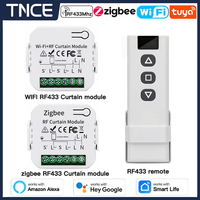 TNCE Tuya Curtain Switch module wifi zigbee rf433mhz, Roller Blinds Shutter Motor breaker, Smart Control Voice Alexa Google Home