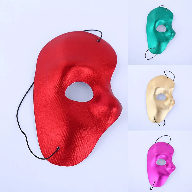 

Masquerade Half Masks Creative Boys Girls Prom Masks Mystery Cosplay Pvc Half Face Mask Party Costumes Supplies