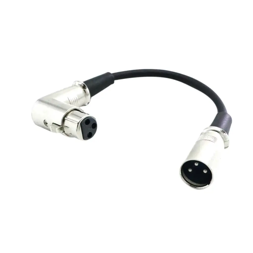 Fotografia 4: Cabo de microfone XLR 20cm XLR 3 pinos macho para cabo de áudio de microfone fêmea