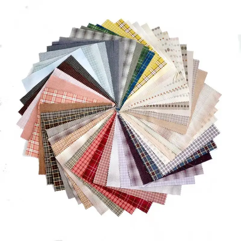 

Japanese Yarn-dyed fabric handmade DIY Patchwork 100% Cotton Fabric For Sewing Doll clothes Quilt cloth Bundle telas tissus