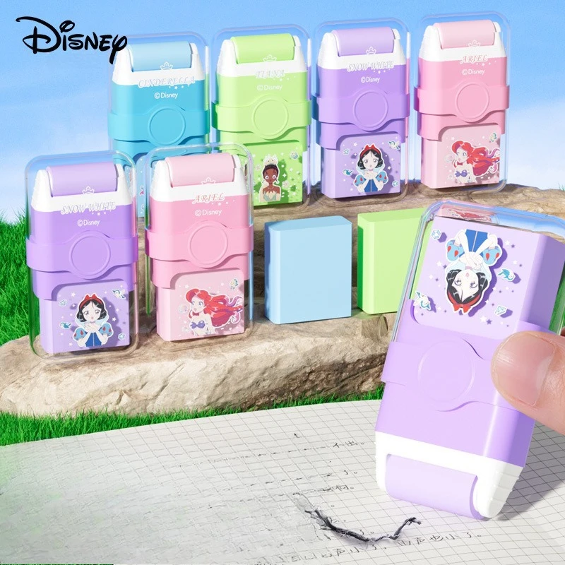 

Kawaii Stitch Disney Cartoon Frozen Princess Roller Eraser No Residue Clean Erasing Cute Cartoon School Supplies for Kids Gifts