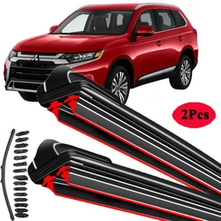 Escobilla de limpiaparabrisas para Mitsubishi Outlander, accesorios de coche, pegatinas, limpiaparabrisas delantero, 2003, 2019, 2007, 2008, 2015, 2016, 2017, 2018